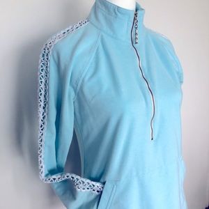 Light blue Lilly Pulitzer popover sweatshirt